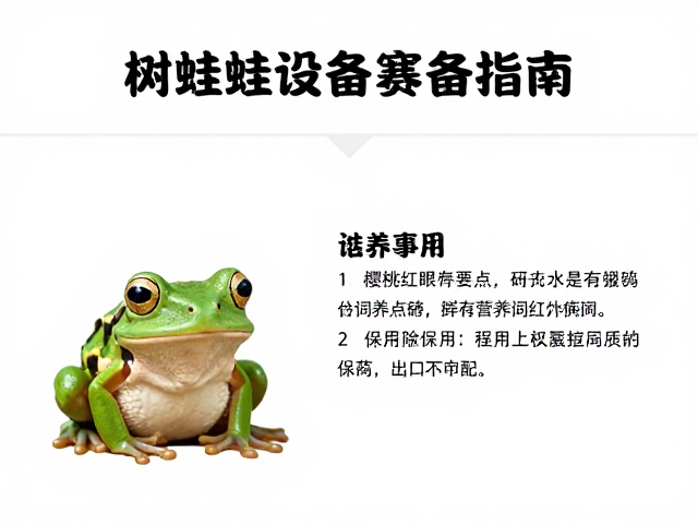树蛙饲养设备筹备指南，除氯剂使用与樱桃红眼饲养要点