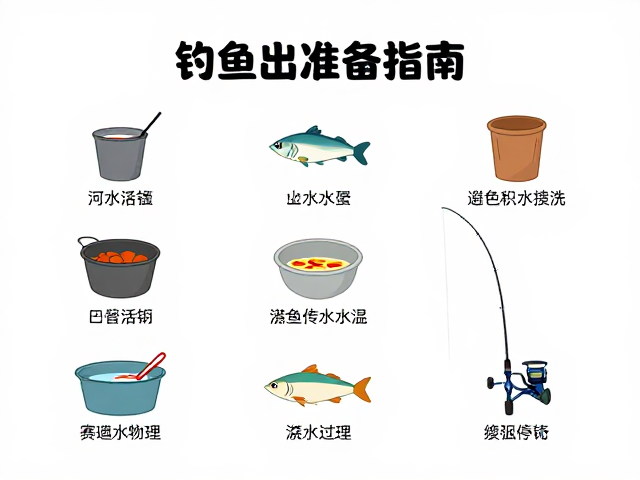 钓鱼设备筹备指南,活饵处理技巧与避免积水妙招