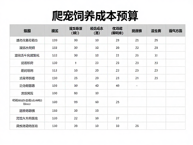 爬宠饲养成本预算,设备筹备与通风保湿平衡指南
