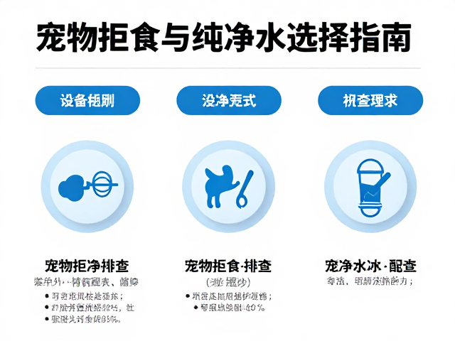 宠物拒食排查,设备筹备与纯净水选择指南