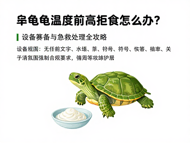乌龟温度过高拒食怎么办?设备筹备与急救处理全攻略