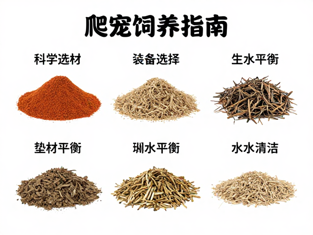 爬宠饲养指南，设备筹备、垫材选择与水质清洁频率全解析