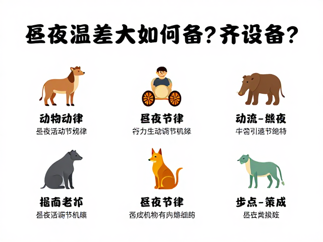昼夜温差大如何备齐设备？揭秘动物昼夜活动规律与生存策略