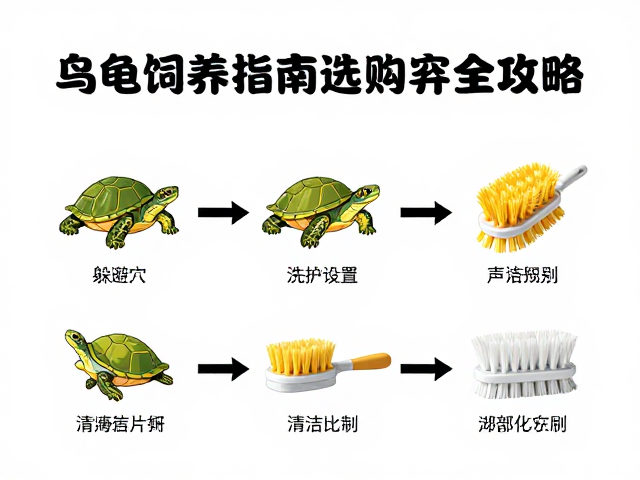 乌龟饲养指南，躲避穴设置与清洁刷选购全攻略