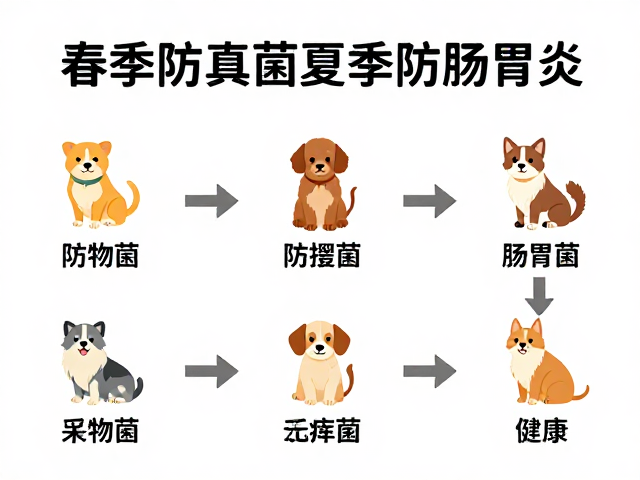 春季防真菌夏季防肠胃炎,宠物全年健康养护指南
