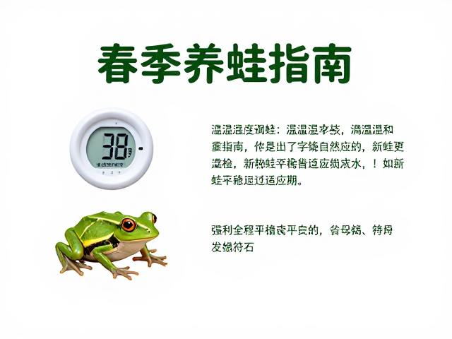春季养蛙指南,温湿度计调控助新蛙平稳度过适应期