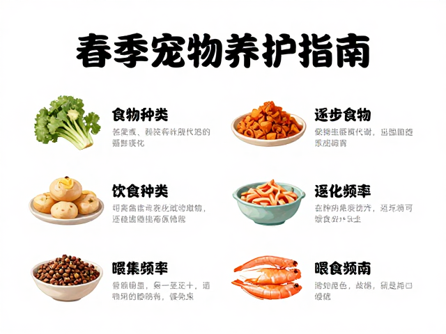 春季宠物养护指南,食物种类选择与逐步增加喂食频率的科学策略