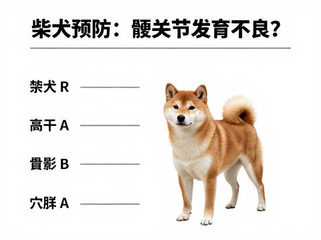 柴犬起源,日本本土古老犬种如何预防髋关节发育不良?