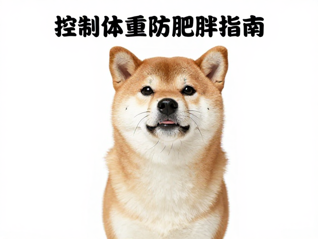 日系柴犬品相,吻部短粗有力,控制体重防肥胖指南