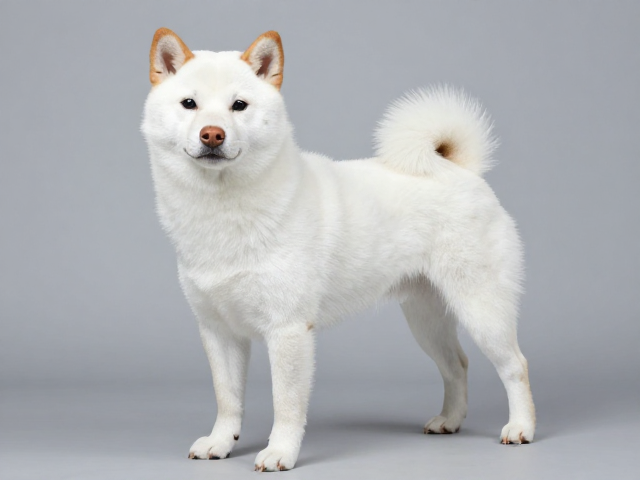 日系柴犬品相,四肢笔直骨骼壮,别误以为白色更稀有