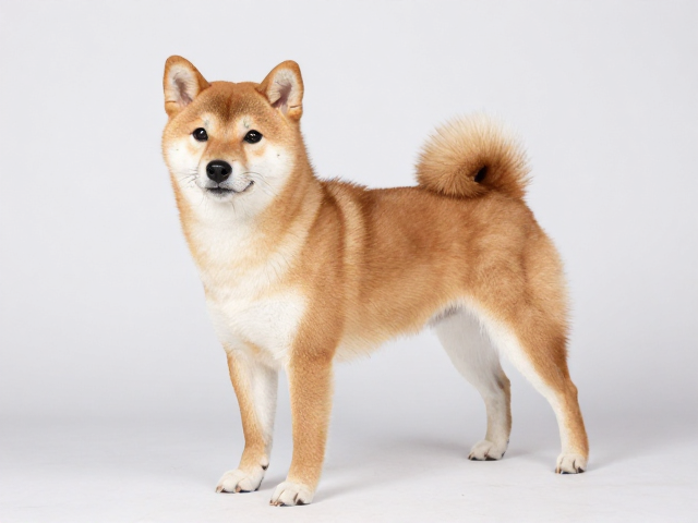 日系柴犬品相鉴赏，耳位适中且分开，颈部与肩部毛发丰厚