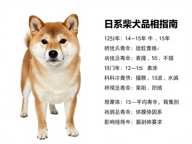 日系柴犬品相指南，鼻镜纯黑特征与12-15年平均寿命详解