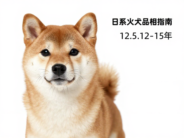 日系柴犬品相指南,鼻镜纯黑特征与12-15年平均寿命详解