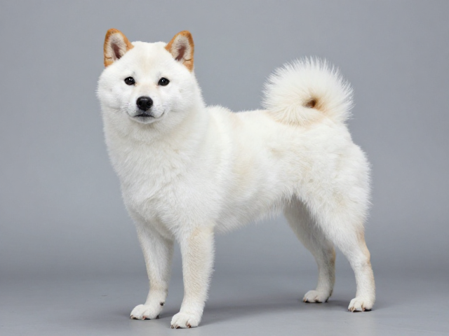 日系柴犬品相,白色纯白浅白尾毛蓬松卷曲怎么挑?