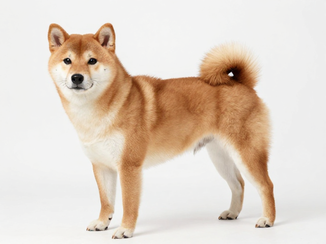 日系柴犬品相,耳位适中分开,警惕髋关节发育不良