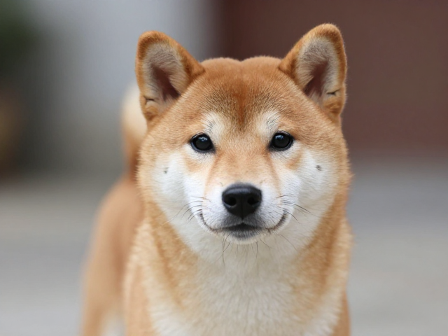 日系柴犬品相,中等体型结实,三角形深邃眼显灵动