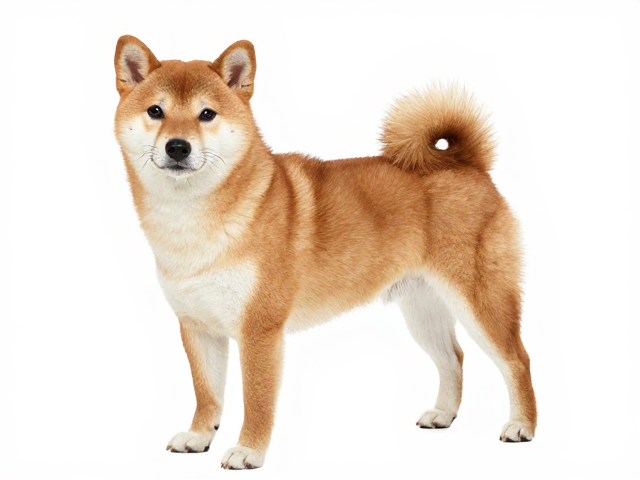 日系柴犬品相,中等体型结实,三角形深邃眼显灵动