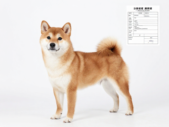 日系柴犬品相解析,口吻头盖骨比例协调,附健康筛查报告