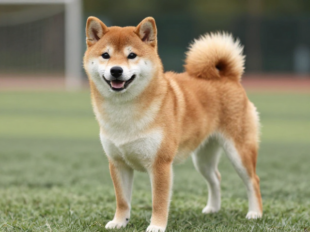 日系柴犬品相，眼睛三角形深邃，每日适量运动养出高颜值