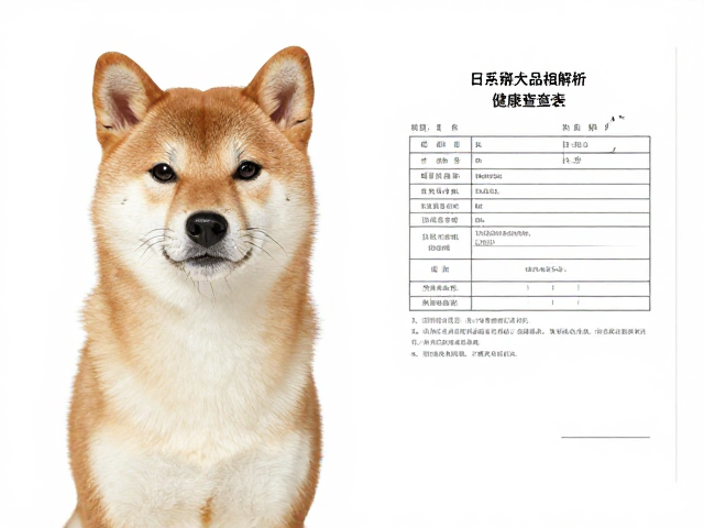 日系柴犬品相解析,口吻头盖骨比例协调,附健康筛查报告