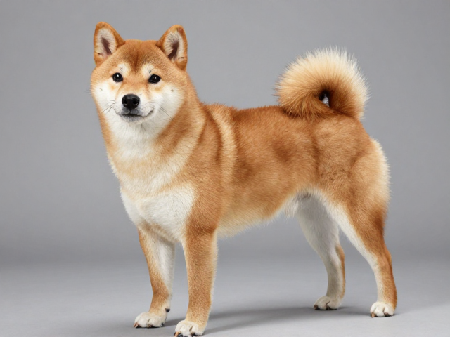 日系柴犬品相，外层毛硬直、忠诚亲近主人的完美标准