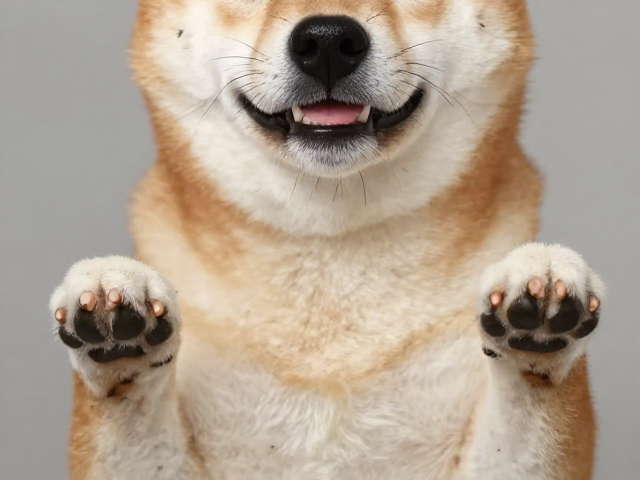 日系柴犬品相解析,微笑唇与猫爪紧凑爪的标准特征