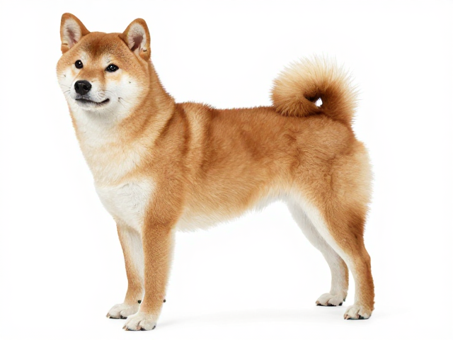 日本犬保护协会认证柴犬,尾毛蓬松卷曲的极品品相鉴赏