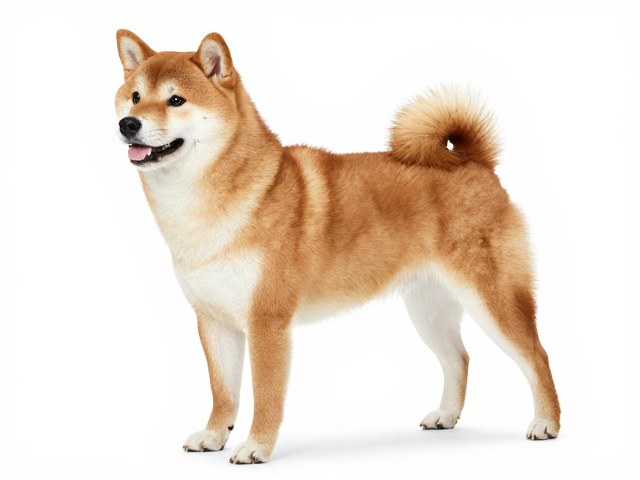日本犬保护协会认证柴犬,尾毛蓬松卷曲的极品品相鉴赏