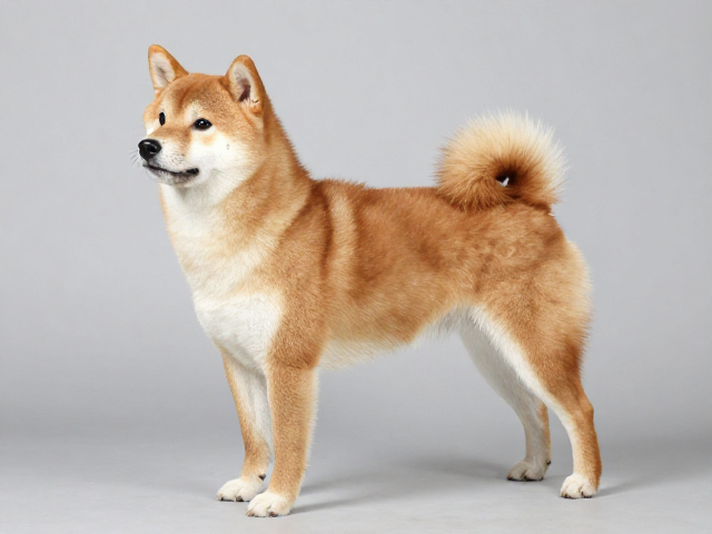 日本犬保护协会认证柴犬,尾毛蓬松卷曲的极品品相鉴赏