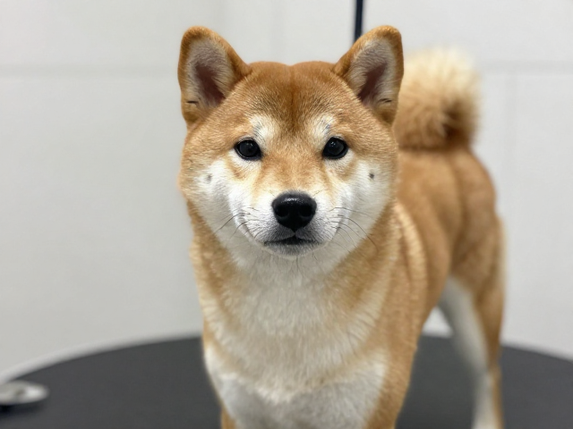 日系柴犬品相好面部皱纹少,每周梳理1-2次毛发更健康