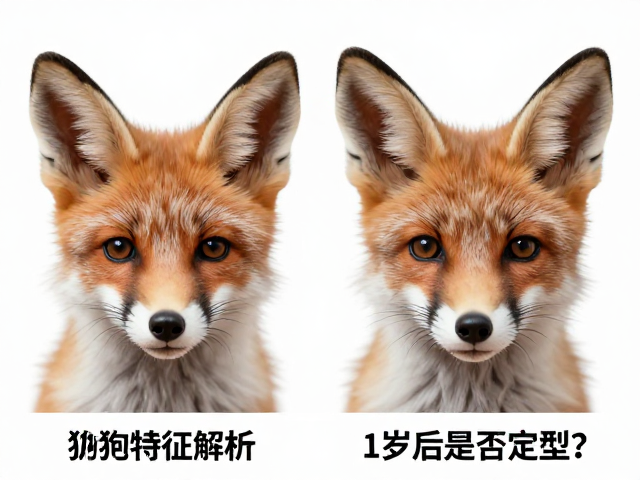 幼犬鉴别技巧，狐狸脸特征解析，1岁后是否定型？