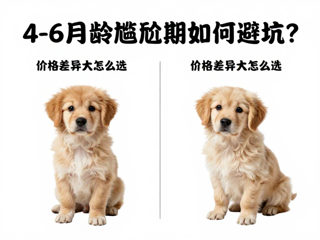 幼犬鉴别技巧,4-6月龄尴尬期如何避坑?价格差异大怎么选?