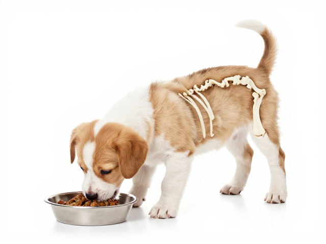 幼犬喂食与骨骼发育关键期,成犬为何需每日2次科学喂养