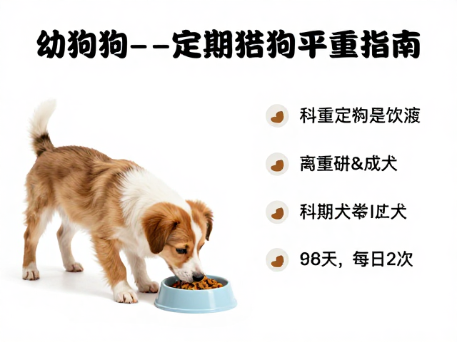 幼犬喂食指南,通过定期称重监测,科学过渡至成犬每日2次