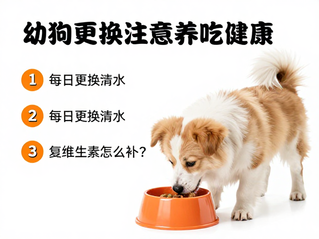 幼犬喂食注意,每日更换清水,复合维生素怎么补?新手必看