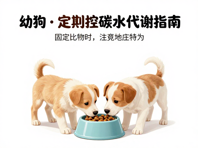 幼犬喂食注意,控制碳水比例与固定地点的科学指南