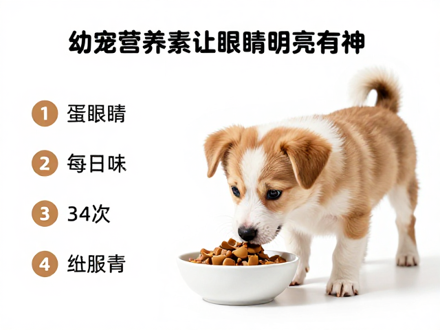 幼犬喂食指南,每日3-4次让眼睛明亮有神