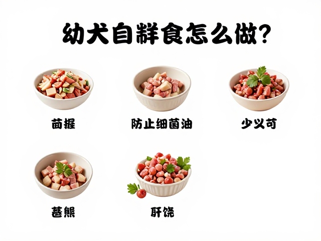 幼犬自制鲜食怎么做?掌握3步防止细菌滋生,科学喂养更安心