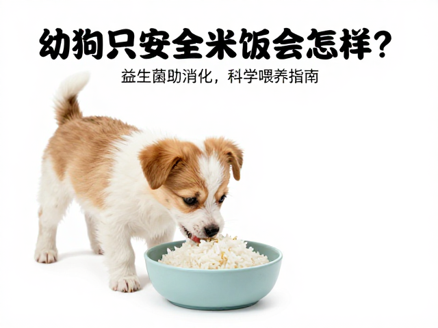 幼犬只喂米饭会怎样?搭配益生菌助消化,科学喂养指南