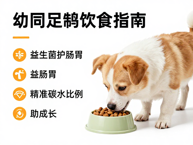 幼犬喂食指南,益生菌护肠胃,精准控制碳水比例助成长