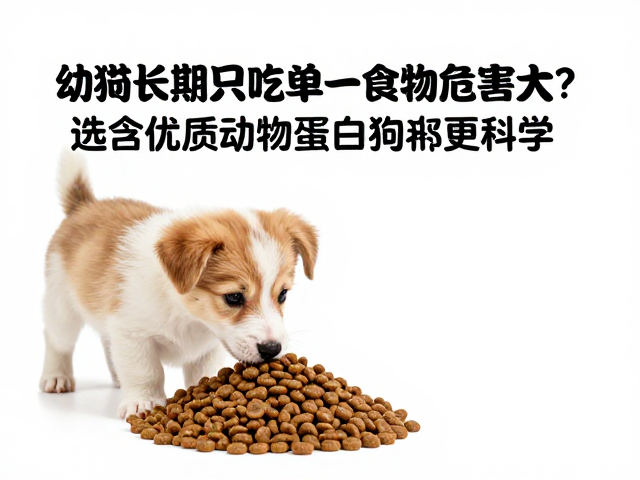 幼犬长期只吃单一食物危害大？选含优质动物蛋白狗粮更科学