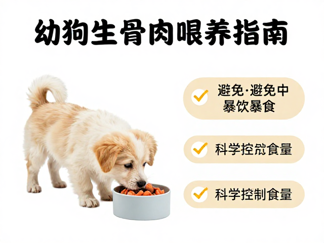 幼犬生骨肉喂养指南,如何避免暴饮暴食,科学控制食量