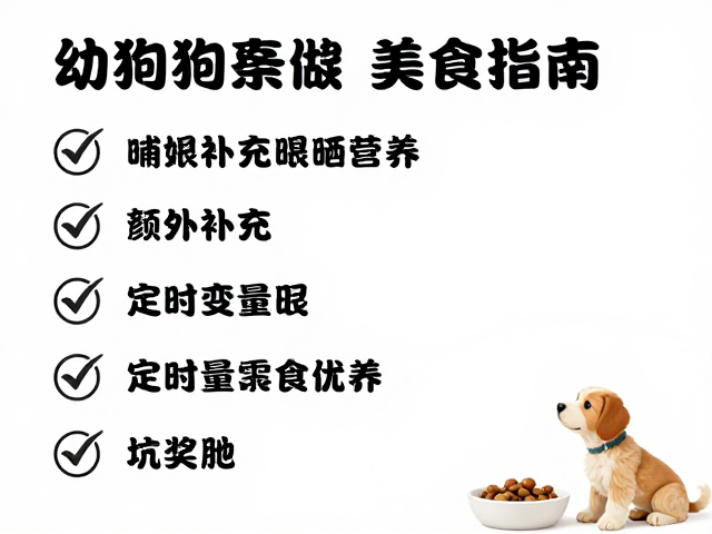 幼犬喂食指南,哺乳期额外补充与定时定量喂养法