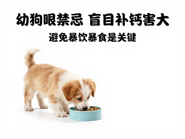 幼犬喂食禁忌,盲目补钙危害大,避免暴饮暴食是关键