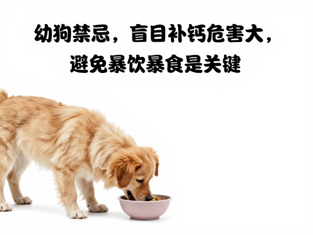 幼犬喂食禁忌，盲目补钙危害大，避免暴饮暴食是关键
