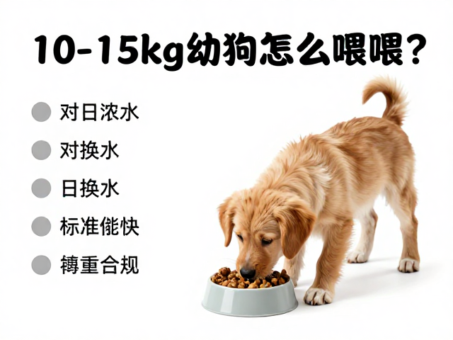 10-15kg幼犬怎么喂？每日换水，标准体重管理指南