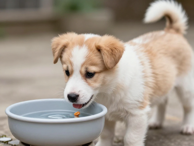 幼犬喂食与饮水，固定地点，24小时充足饮水的科学养宠指南