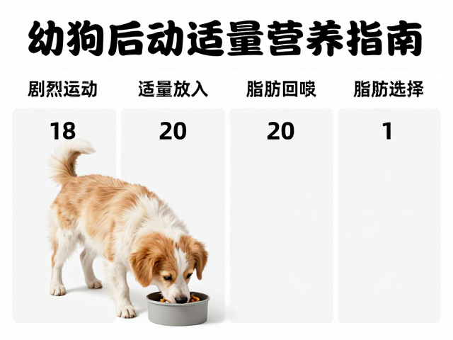 幼犬喂食后禁剧烈运动,如何控制适量脂肪摄入?科学喂养指南