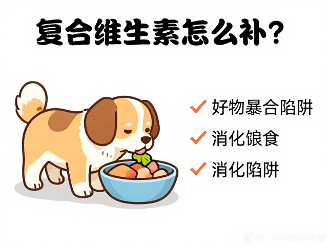 幼犬喂食指南,复合维生素怎么补?避开暴饮暴食陷阱