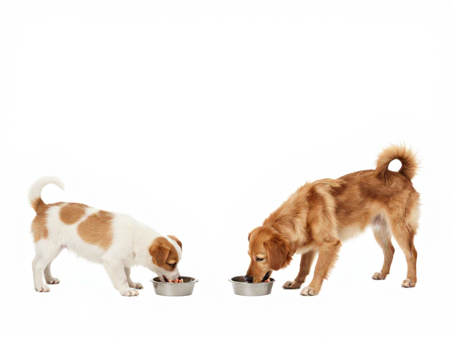 幼犬喂食与成犬每日2次对比,重点观察尿量变化